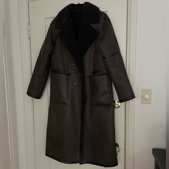 Zara Double-Faced Reversible Coat - Picture 4 of 9